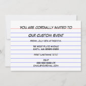 Indexkarte Einladung (Vorderseite)