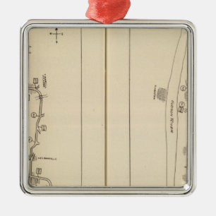 Indexkarte Putnam County Dutchess County New York Silbernes Ornament