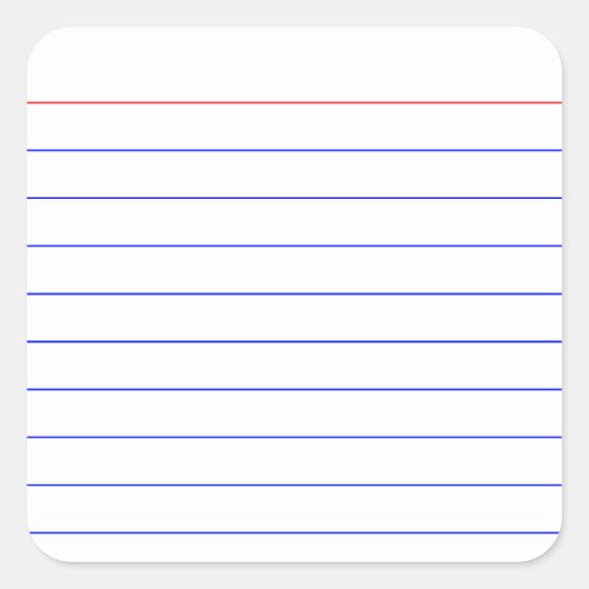 Indexkarte Quadratischer Aufkleber (Vorderseite)