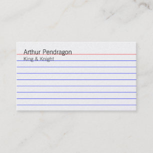 Indexkarte Visitenkarte