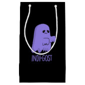 Indi-gost Funny Halloween Indigo Ghost Pun Dark BG Kleine Geschenktüte (Vorderseite)