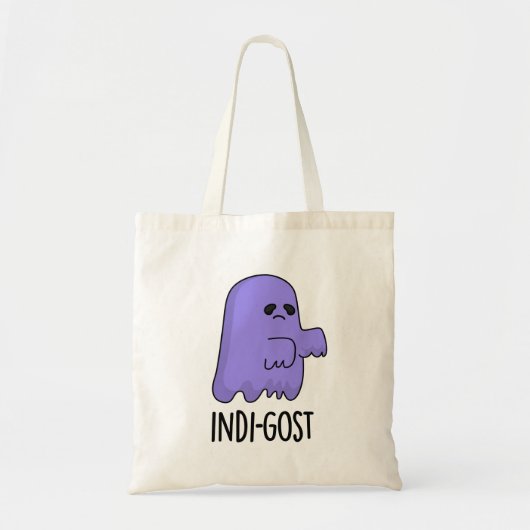 Indi-gost Funny Halloween Indigo Ghost Pun Tragetasche (Vorne)