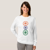 India Ashoka Chakras Alignment T-Shirt (Vorne ganz)