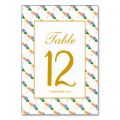 INDIA Banquet Celebration Wedding Tischnummer (Rückseite)