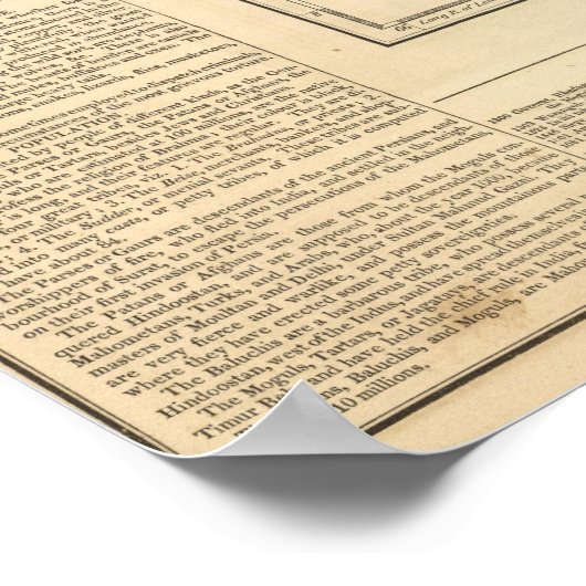 India Battles and Seiges Chonology Map Poster (Ecke)