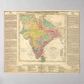 India Battles and Seiges Chonology Map Poster (Vorne)