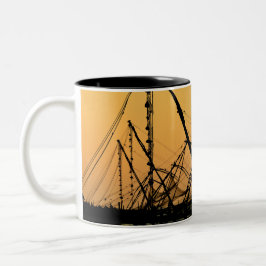 India - Chinese fishing nets, fort kochi Zweifarbige Tasse