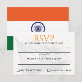 India Couple RSVP Karte