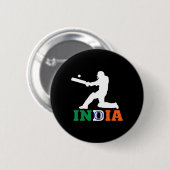 India Cricket Fan Jersey 2025 Indisches Cricket  Button (Vorne & Hinten)