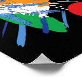 India Cricket Fan Or Player  Poster (Ecke)