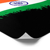 India Cricket Jersey Indian Cricket Flag India Poster (Ecke)