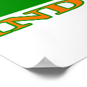 India Cricket Player Poster (Ecke)