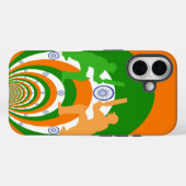 India Cricket Spirit Abstract Design Case-Mate iPhone Hülle (Rückseite (Horizontal))