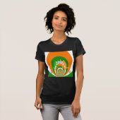 India Cricket Spirit Abstract Design T-Shirt (Vorne ganz)