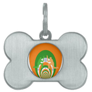 India Cricket Spirit Abstract Design Tiermarke