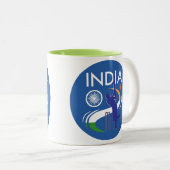 India Cricket Team Mug Zweifarbige Tasse (VorderseiteRechts)