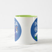 India Cricket Team Mug Zweifarbige Tasse (Mittel)