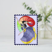 India Dancer Postcard Postkarte (Stehend Vorderseite)