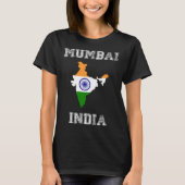 India Distressed Flag Mumbai Pride T-Shirt (Vorderseite)