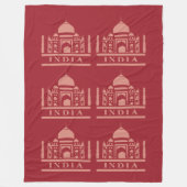 INDIA-Farbvlies Fleecedecke (Vorderseite)