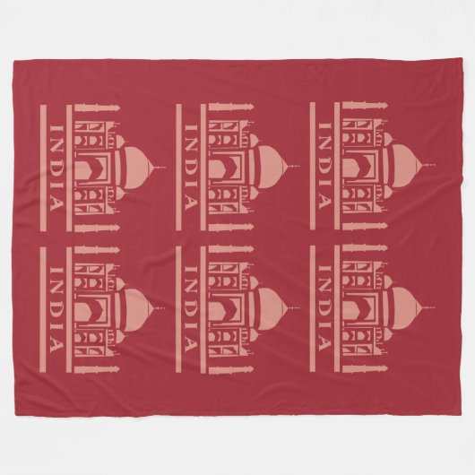 INDIA-Farbvlies Fleecedecke (Vorderseite (Horizontal))