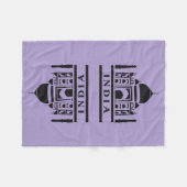 INDIA-Farbvlies Fleecedecke (Vorderseite (Horizontal))