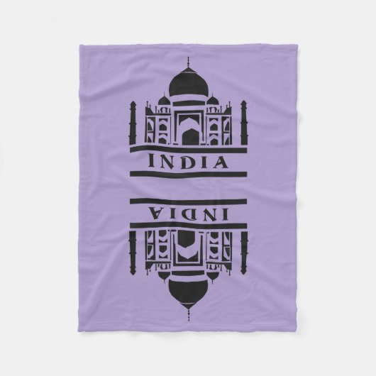 INDIA-Farbvlies Fleecedecke (Vorderseite)