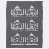 INDIA-Farbvlies Fleecedecke (Vorderseite)