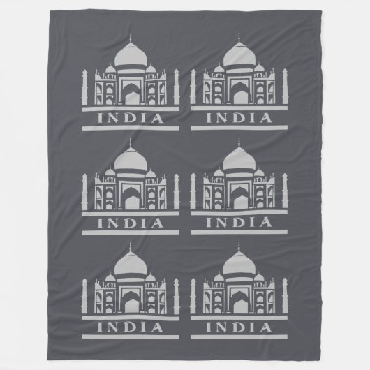 INDIA-Farbvlies Fleecedecke (Vorderseite)