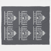 INDIA-Farbvlies Fleecedecke (Vorderseite (Horizontal))