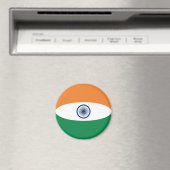 India Fisheye Flag Magnet (In Situ (Geschirrspüler))