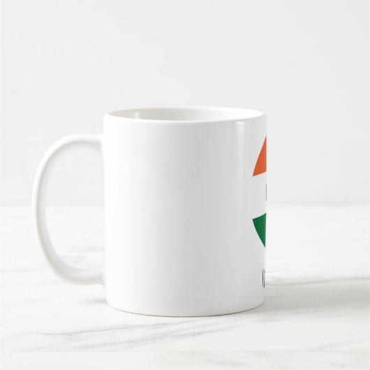 India Flag Coffee Cup Kaffeetasse (Links)