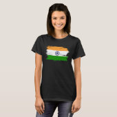 India Flag for Proud German Indian T-Shirt (Vorne ganz)