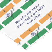 INDIA-Flag-Karte Benutzerdefiniertes Skript Kurzer Tischläufer (Ecke)