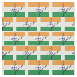 INDIA Flag Map-Kontur Stoff