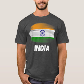 India Flag Pride Retro Indian Flag Family Matching T-Shirt
