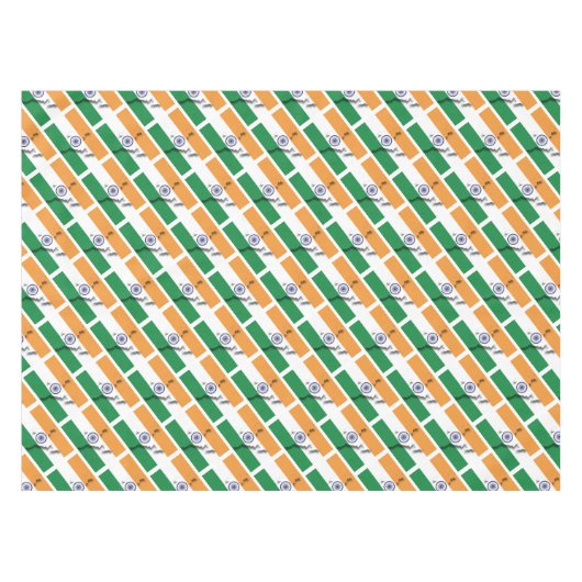 INDIA-Flag Tischdecke (Vorderseite (Horizontal))