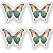 India Frack Butterfly Flag Aufkleber (Vorderseite)