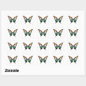 India Frack Butterfly Flag Aufkleber (Blatt)