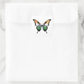 India Frack Butterfly Flag Aufkleber (Tasche)