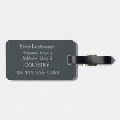 INDIA-Gepäckmarke Gepäckanhänger (Rückseite horizontal)