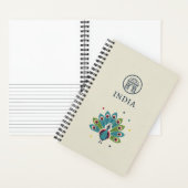 India Heritage & Peacock Plume Photo Archive Notizblock (Innen)