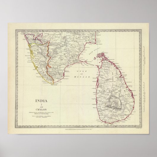 India I and Ceylon Poster (Vorne)