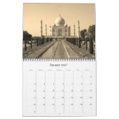 India im Sepia 2026 Kalender (Jan 2027)