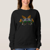 India Indian India Flag Butterflies Premium Sweatshirt (Vorderseite)