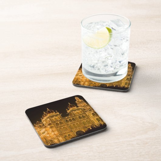 INDIA, Karnataka, Mysore: Majaraja's Palace (b. Getränkeuntersetzer (Rechte Seite)