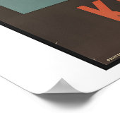 India Kashmir Vintage Travel Poster - Framed (Ecke)