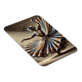 India Kathak Dancer Travel Magnet (Rechte Seite)