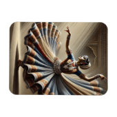 India Kathak Dancer Travel Magnet (Horizontal)