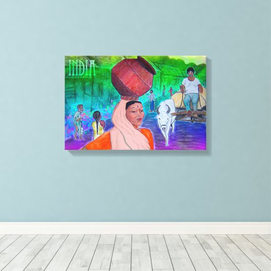 India Leinwanddruck (Insitu (Holzboden))